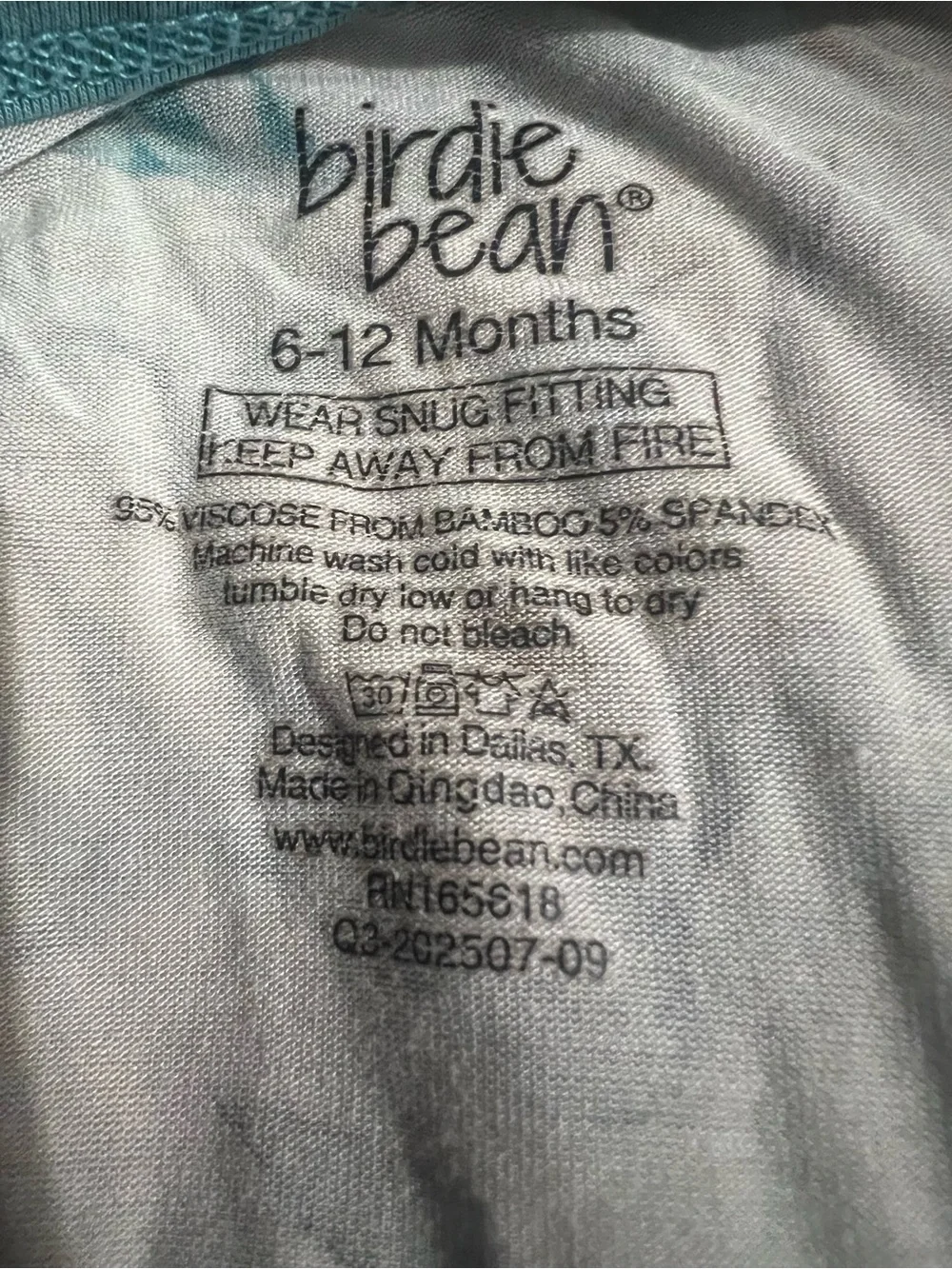 Birdie Bean Baby Boy 6-12 Months Pumpkin Fall Leaves Bamboo Zip Footed Pajamas